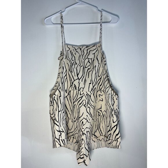 Princess Polly Women's Overalls Zebra Striped Size 2 - Picture 7 of 8